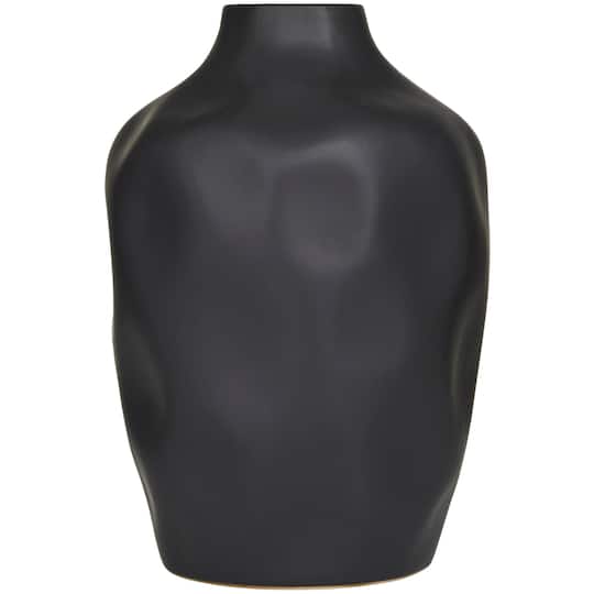 CosmoLiving by Cosmopolitan Ceramic Faceted Vase 9" x 9" x 14